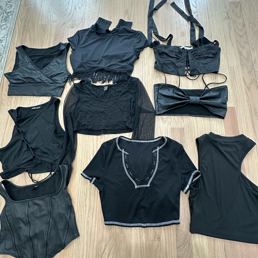 Black going out top bundle